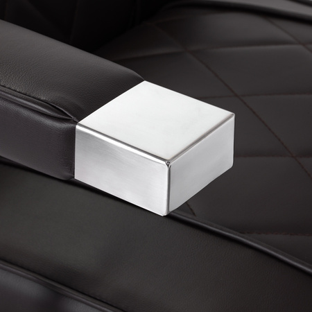 Hair System fotel barberski BM88066 brązowy