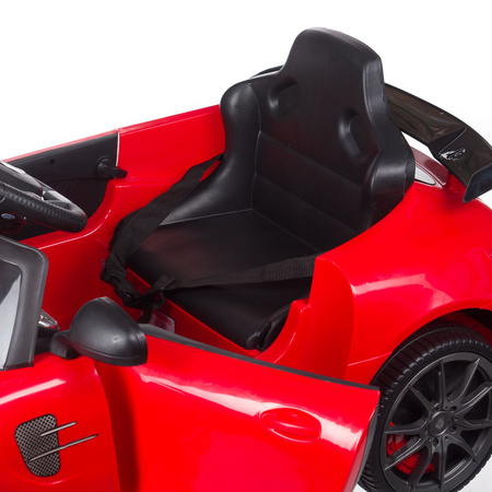 Dziecięcy fotel fryzjerski Mercedes czerwony