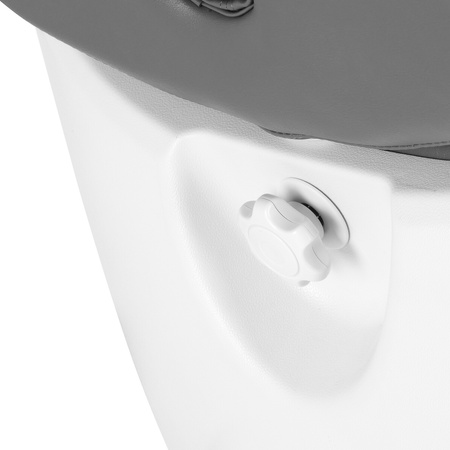 Fotel kosmetyczny elektr. Azzurro 870S pedi 3 siln. szary