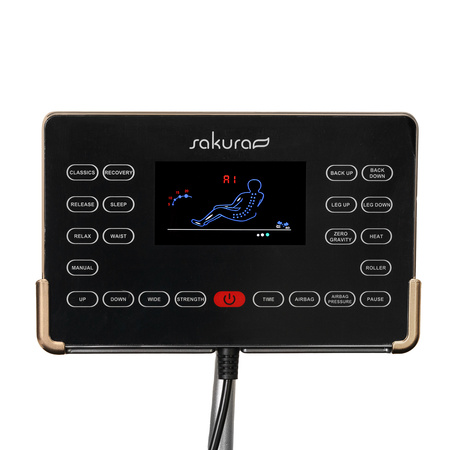 Sakura fotel masujący Luxury 808 czarno beżowy