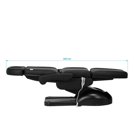 Fotel kosmetyczny Azzurro Lux 3m czarny