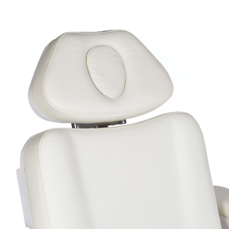 Elektryczny fotel kosmet podgrzewany BR-6686 biały