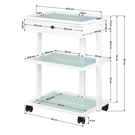 Stolik kosmetyczny typ 1040A Giovanni