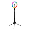 GLOW lampa pierścieniowa ring 13"" RGB bsc ze statywem 10W