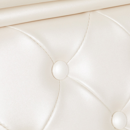 Gabbiano fotel barberski Francesco Gold biały