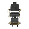 Gabbiano fotel barberski Filippo Gold czarny