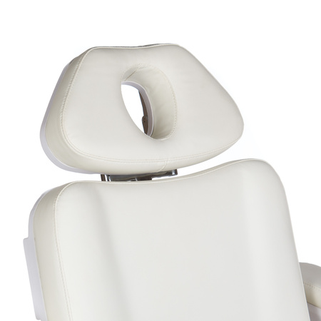 Elektryczny fotel kosmet podgrzewany BR-6686 biały