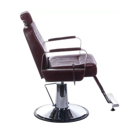 Fotel barberski HOMER BH-31237 Brązowy