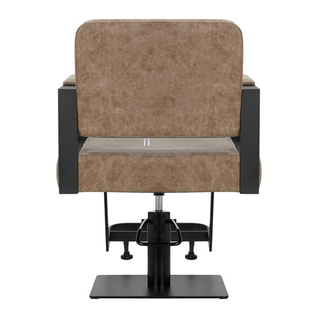 Gabbiano fotel fryzjerski Modena old brązowy