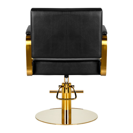Gabbiano fotel fryzjerski Genua złoto czarny