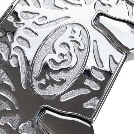 Gabbiano fotel barberski President Zielony z chromowaną ramą