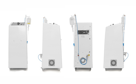Urządzenie do oxybrazji z wyjściem na infuzję tlenową