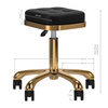 Taboret kosmetyczny M-1645 złoto czarny