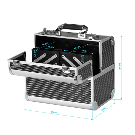 Kuferek kosmetyczny SC 44 czarny