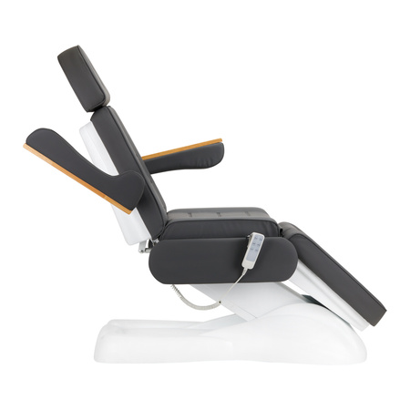 Fotel kosmetyczny elektryczny SILLON Lux 273b 3sil. 2 gat. szary