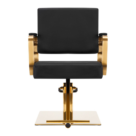 Gabbiano fotel fryzjerski Avila złoto czarny