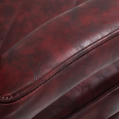 Hair System fotel barberski BM88066 bordowy