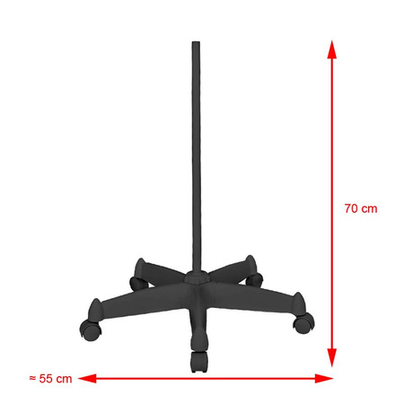 Lampa lupa led Glow Moonlight 8012/5" black ze statywem