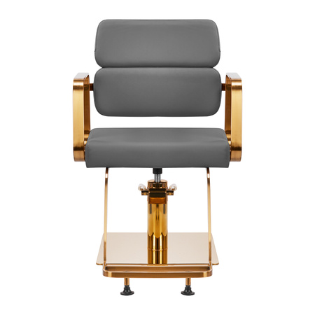 Gabbiano fotel fryzjerski Porto złoto szary