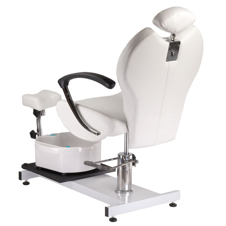 Fotel do pedicure z masażerem stóp BR-2301 biały