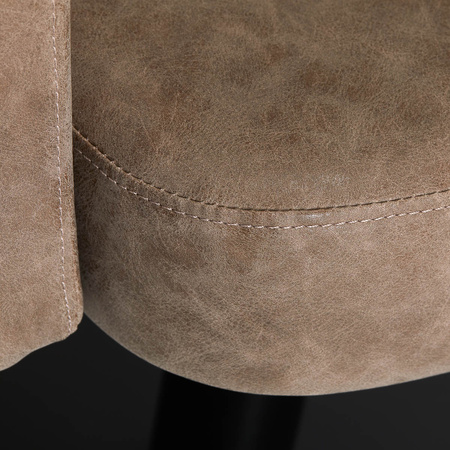 Gabbiano fotel fryzjerski Roma square old brązowy