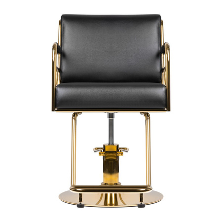 Gabbiano fotel fryzjerski Prato złoto - czarny