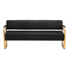 Gabbiano Sofa do poczekalni Avila złoto czarna