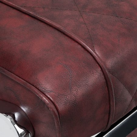 Hair System fotel barberski BM88066 bordowy