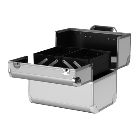 Kuferek kosmetyczny SC40 srebrny