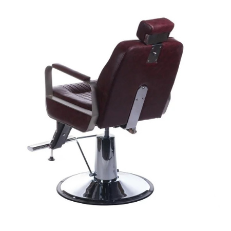 Fotel barberski HOMER BH-31237 Brązowy