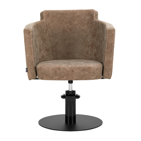 Gabbiano fotel fryzjerski Roma square old brązowy