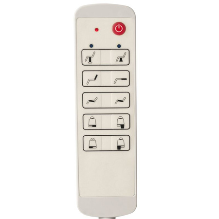 Fotel kosmetyczny elektr. Azzurro 869AS pedi obrotowy 5 siln. biały