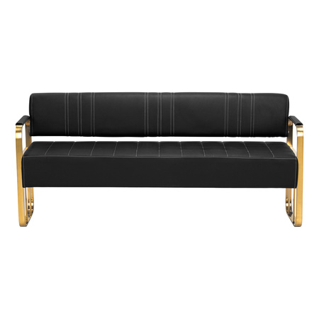 Gabbiano Sofa do poczekalni Avila złoto czarna