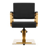 Gabbiano fotel fryzjerski Avila złoto czarny