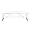 Stół składany do masażu aluminiowy komfort Activ Fizjo 3 segmentowy white