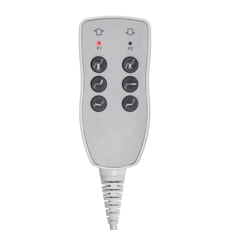 Fotel kosmetyczny elektr. Azzurro 870S pedi 3 siln. szary